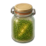 Glass Pine Needle Jar
