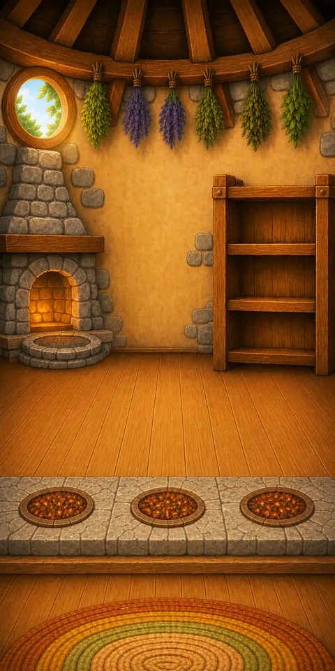 Granny’s Cottage: Potions are brewed in its Cauldrons.